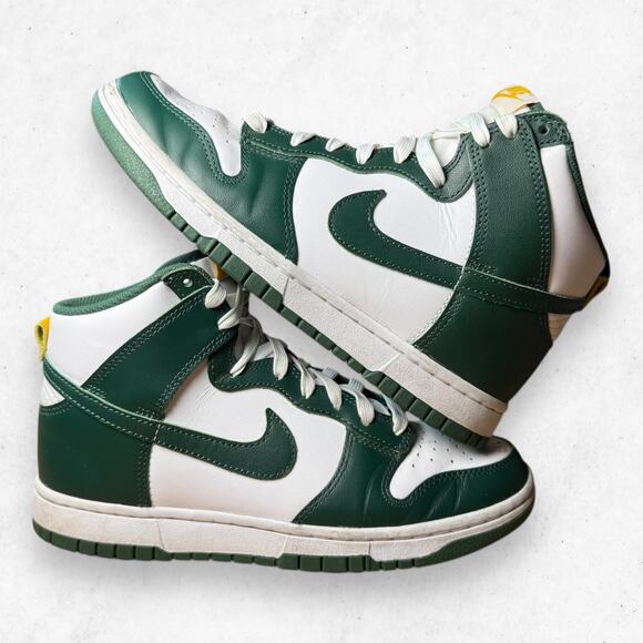 Nike Dunk High Size 7 Australia Noble Green University Gold DD1399-300 NWOB - Picture 3 of 8